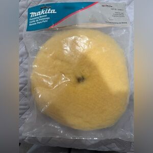 Makita 743403-A 7" Wool Bonnet, Hook and Loop, design for polishing application